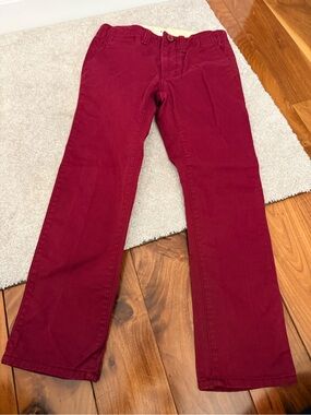 Boys size 7Classic Straight Fit Jeans in Burgundy